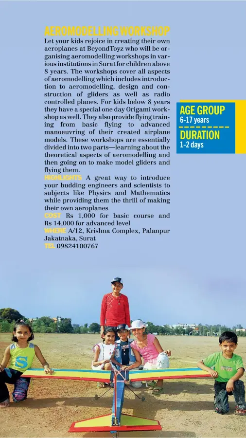  ??  ?? AGE GROUP
6- 17 years
DURATION
1- 2 days