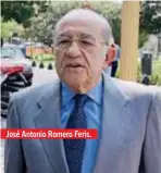  ??  ?? José Antonio Romero Feris. “Julita”, como la llamaban sus íntimos, fue velada en la Sala Malabia durante la mañana del lunes 25. A las doce del mediodía, el cortejo fúnebre llegó al Cementerio de la Recoleta. Allí, los restos mortales de Alsogaray...