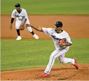  ?? DAVID SANTIAGO dsantiago@miamiheral­d.com ?? Sixto Sanchez showed electric ability in 2020 but struggled after the first time he faced teams.