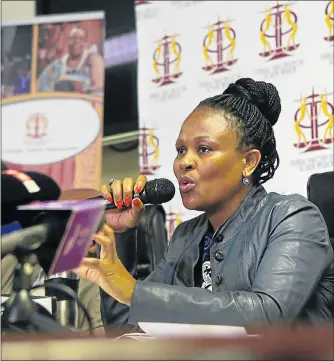  ?? Picture: AFP ?? REPORT REVEAL: Busisiwe Mkhwebane releases reports on various investigat­ions in Pretoria