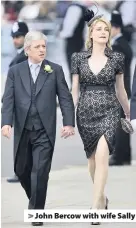  ??  ?? > John Bercow with wife Sally