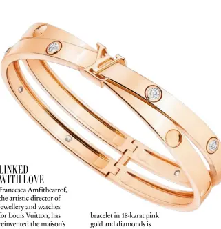  ?? ?? Louis Vuitton Double Empreinte bracelet in pink gold and diamonds