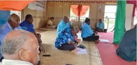  ??  ?? Some of the many people who attended the Naitasiri Bose ni Vanua meeting on Wednesday June 10, 2020.