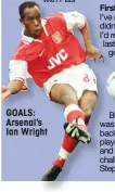  ??  ?? GOALS: Arsenal’s Ian Wright