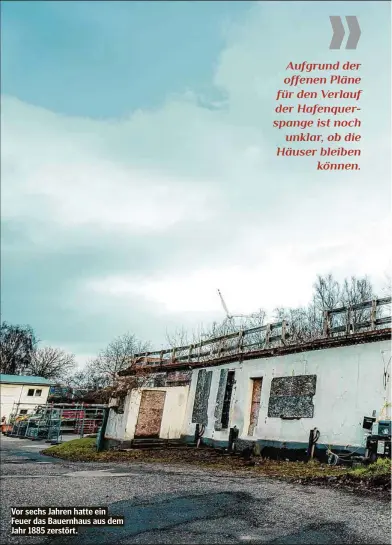  ??  ?? Vor sechs Jahren hatte ein Feuer das Bauernhaus aus dem Jahr 1885 zerstört.