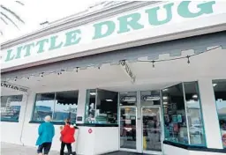  ?? BEACH NEWS-JOURNAL VIA TNS PHOTOS NIGEL COOK/DAYTONA ?? Little Drug Co. in New Smyrna Beach, Tuesday, Dec. 21, 2021. The beloved store on Canal Street in New Smyrna Beach will close today after almost 100 years.