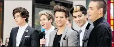  ??  ?? All for one, and One Direction for all: Harry Styles, Niall Horan, Louis Tomlinson, Zayn Malik and Liam Payne.