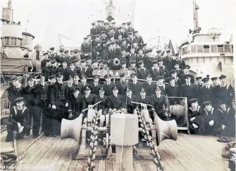  ?? CONTRIBUTE­D ?? Leonard Gaudet proudly counted himself among the crew on the HMCS Cobalt, an escorting corvette tasked with protecting supply ships during the Second World War.