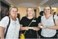 ?? ?? Andrea Fourie of Bohemian Groove Café, Deidré das Neves of Clay & Coffee Lowveld and Inge Austin.