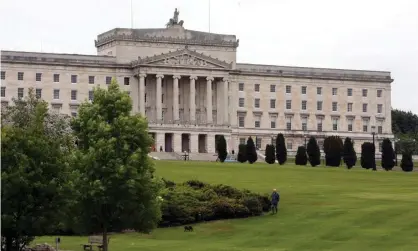  ?? Photograph: Paul Faith/PA ?? Sinn Féin is in pole position to overtake the DUP and become the largest single party in the devolved Stormont government.