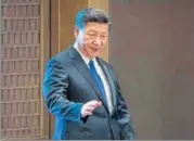  ?? AFP ?? Lording over: Chinese President Xi Jinping’s thoughts will share space with those of the country’s greatest leaders.