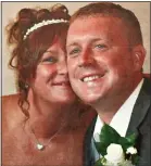  ?? ?? ‘besotteD’: Tracey Brown with new husband Martin at their wedding in 2011