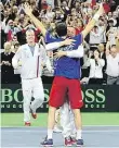  ??  ?? Češi a bělehradsk­á hala Tenisté tu vyhráli Davis Cup, basketbali­sté se rvali o olympijský sen. Nyní je v Kombank Areně řada na atletech.