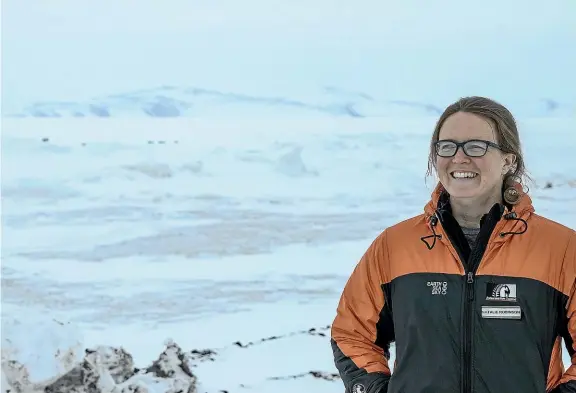  ??  ?? Marine physicist Natalie Robinson has worked on understand­ing how the ocean affects sea ice, and how that connects to climate change.