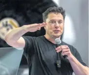  ?? AFP ?? Elon Musk, fundador de la compañía SpaceX.