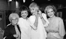  ?? ?? The Golden Girls on set in 1985. Photograph: Nick Ut/AP