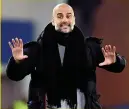  ??  ?? WARNING Guardiola aims to keep focus