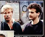  ?? ?? THEN & NOW Above, in Corrie with Christophe­r Quinten as Brian Tilsley in the 1980s. Left, alongside Sally Carman as Abi