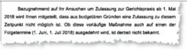  ??  ?? Bewerber in Wien wurden über einen Aufnahmest­opp benachrich­tigt, zwei Tage später wurde das Schreiben wieder revidiert