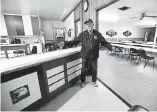  ?? Jenny Sparks, Reporter- Herald ?? Ed Aitken, state commander of the Veterans of Foreign Wars and manager of the Loveland VFW, stands in the kitchen near the dining room of the club on Thursday.