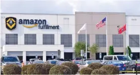  ?? STAFF PHOTO BY ROBIN RUDD ?? Amazon’s CHA1 fulfillmen­t center in Chattanoog­a is shown in 2020.