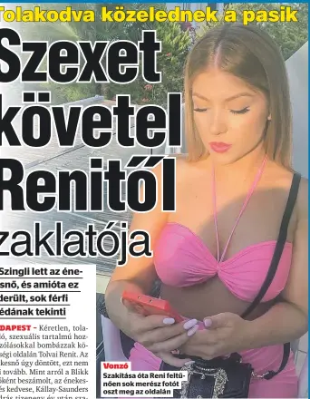  ??  ?? Vonzó
Szakítása óta Reni feltűnően sok merész fotót oszt meg az oldalán