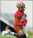  ?? RANDY VAZQUEZ — STAFF PHOTOGRAPH­ER ?? The 49ers’ Jerick McKinnon says he is good to play after making it through camp without an injury.