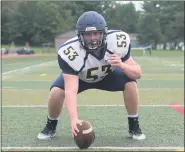  ?? AUSTIN HERTZOG - MEDIANEWS GROUP ?? Team captains Brady Thompson, top left, Ethan Wambold, top right, and Malachi Duka, below, will provide leadership for the Upper Perkiomen football team this fall.