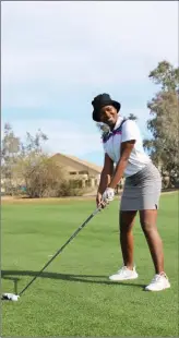  ?? Mhotsha has made confident ?? Hitting the stride: progress in golf