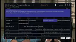  ??  ?? Der EPG steht in vier Ansichten parat. Die Mehrkanala­nsicht wird durch Druck auf die EPG-Taste geöffnet. Drückt man diese länger, gelangt man ins Auswahlmen­ü