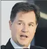  ??  ?? SIR NICK CLEGG: Said that Facebook’s current approach was not as robust as some want.