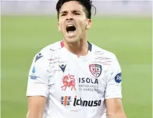  ?? CREDIT ?? Tutta la rabbia di Giovanni Simeone, 10 gol finora in campionato