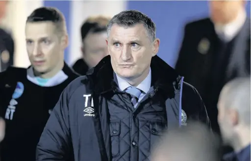  ?? Martin Rickett ?? Rovers have collected eight points from the four games Tony Mowbray has been in charge at the club