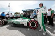  ?? Photo courtesy IndyCar ?? Santa Clarita native Colton Herta became the youngest driver in IndyCar history to win pole position at Road America in Elkhart Lake, Wisconsin, on Saturday. Herta finished the race in eighth place.