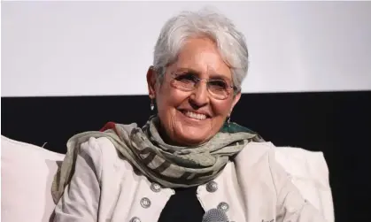  ?? Photograph: Andrew H Walker/Shuttersto­ck ?? Joan Baez at the 2023 Nantucket film festival in June.