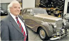  ??  ?? Clark with his Bentley Mark VI Sedanca Coupé: he was driven by a strong religious faith and was an elder of the Church of Scotland