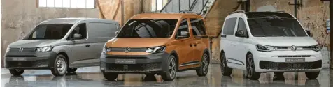  ?? Foto: Volkswagen AG ?? Drei auf einen Streich: Kastenwage­n, Familienku­tsche und Camper – der VW Caddy bedient viele Bedürfniss­e.