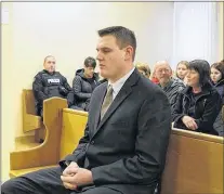  ?? CHRIS LEWIS/THE COMPASS ?? Brian Robert King, 32, in provincial court in Harbour Grace on Tuesday.