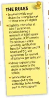  ??  ?? One cannot drive such vehicles on city roads
However, diesel vehicles between 10 and 15 years can get a no-objection certificat­e (NOC) from Delhi’s motor licensing offices for sale outside the national capital