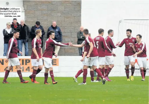  ?? 230416bo_ness_009 ?? Delight Linlithgow booked their place in the quarter-finals