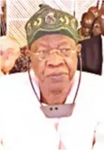  ??  ?? Lai Mohammed, Minister of Informatio­n