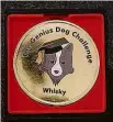  ??  ?? Medalha do Genius Dog Challenge concedida ao border collie Whiskey