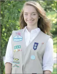  ?? Photograph submitted ?? Melanie Beehler of Pea Ridge recently received the Girl Scout Gold Award.