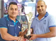  ?? Photo: Ba Golf Club ?? National rep Rohit Chandra (left), with Shakti Singh in Ba on August 2, 2020.