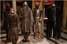  ?? (Reuters) ?? COSTUMES ARE displayed on the set of ‘Game of Thrones’ in the Titanic Quarter of Belfast, Northern Ireland.