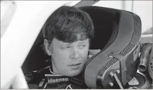  ?? File, Matt Slocum / The Associated Press ?? NASCAR rookie Erik Jones will start a race out front today for the first time in his career.