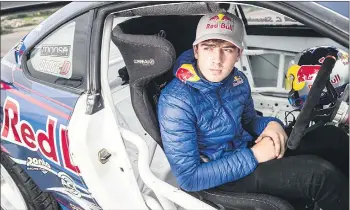  ?? (Picture: INPHO/Red Bull Content Pool/Dan Sheridan) ?? Irish drifter and Red Bull athlete Conor Shanahan to star in the 2021 Drift Masters European Championsh­ip, available to watch on Red Bull TV.