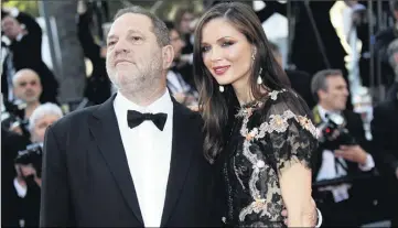  ?? (Photo Patrice Lapoirie) ?? Harvey Weinstein avec sa femme Georgina Chapman au Festival de Cannes en .