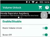  ??  ?? Ist der Einschaltk­nopf Ihres Smartphone­s kaputt, kann seine Funktion auch die App „Volume Unlock Power Button Fix“übernehmen.