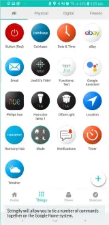  ??  ?? Stringify will allow you to tie a number of commands together on the Google Home system.